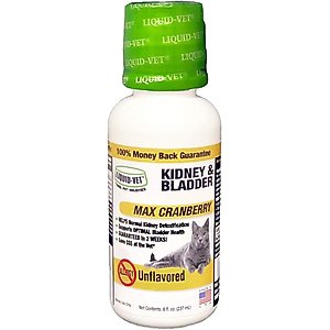 Liquid-Vet Kidney & Bladder Support Allergy-Friendly Unflavored Cat Supplement, 8-fl oz bottle