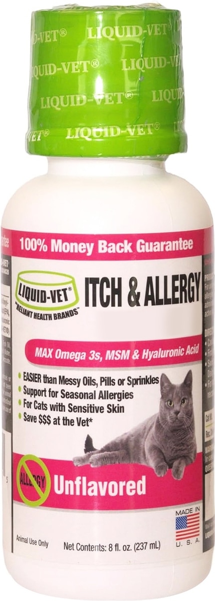 LIQUID-VET Itch Allergy Support Allergy-Friendly Unflavored Cat
