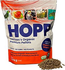 Harrison's Bird Foods Organic Premium Pellet Bird Food, 5-lb Bag