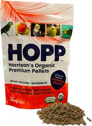 Harrison's Bird Foods Organic Premium Pellet Bird Food, 1-lb Bag