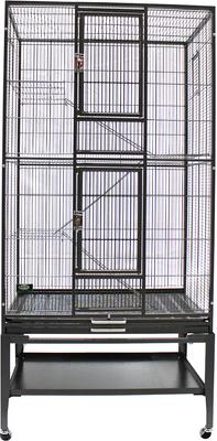 EXOTIC NUTRITION Congo Sugar-Glider Cage, Black - Chewy.com