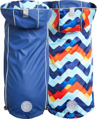 Show full view: GF Pet Reversible Dog Raincoat, Navy, X-Large slide 2 of 8