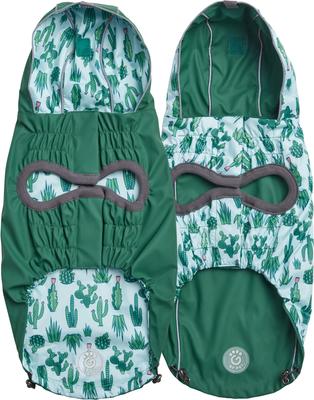 Show full view: GF Pet Reversible Dog Raincoat, Green, XX-Small slide 3 of 10