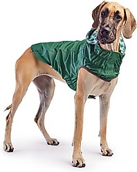 GF Pet Reversible Dog Raincoat, Green, XX-Small