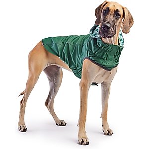 GF Pet Reversible Dog Raincoat, Green, XX-Large