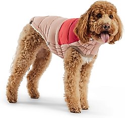 GF Pet Color Block Dog Puffer Jacket, Pink, X-Large