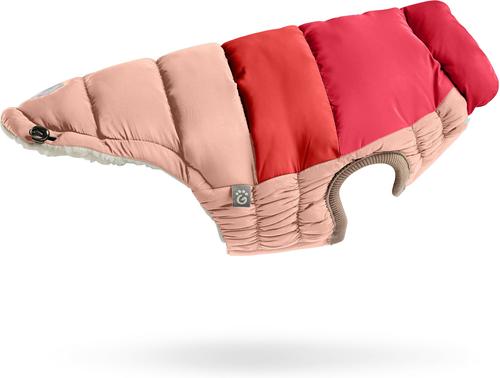 Show full view: GF Pet Color Block Dog Puffer Jacket, Pink, XX-Small slide 4 of 9
