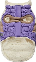 GF Pet Color Block Dog Puffer Jacket, Purple, Medium slide 2 of 9