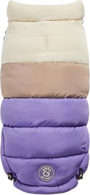 Show full view: GF Pet Color Block Dog Puffer Jacket, Purple, X-Large slide 2 of 11