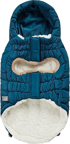 Show full view: GF Pet Nordic Fiber Dog Parka, Dark Teal, XX-Small slide 3 of 11