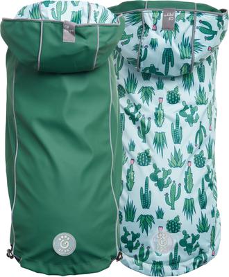 Show full view: GF Pet Reversible Dog Raincoat, Green, XX-Small slide 2 of 10