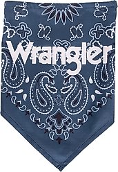 Wrangler Paisley Dog Bandana, Navy Multi, X-Small/Small