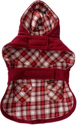 Show full view: Wrangler Reversible Flannel & Fleece Dog Vest, Red Multi, X-Small slide 4 of 9