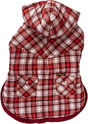 Wrangler Reversible Flannel & Fleece Dog Vest, Red Multi, X-Large