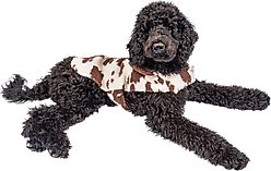 Wrangler Cow Print Fleece Dog Hoodie, Brown White, X-Large slide 2 of 6