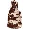 Show in main carousel: Wrangler Cow Print Fleece Dog Hoodie, Brown White, Small slide 3 of 6