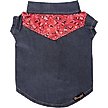Show in main carousel: Wrangler Pattern Yoke Denim Dog Shirt, Dark Blue, X-Large slide 1 of 9