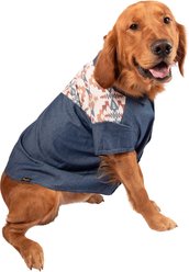 Wrangler Pattern Yoke Denim Dog Shirt, Medium Blue, X-Small