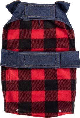 Show full view: Wrangler Dark Denim Dog Jacket with Lining, Dark Blue, X-Small slide 2 of 9