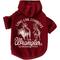 Show in main carousel: Wrangler Long Live Cowboys Dog Hoodie, Dark Red, Small slide 1 of 6