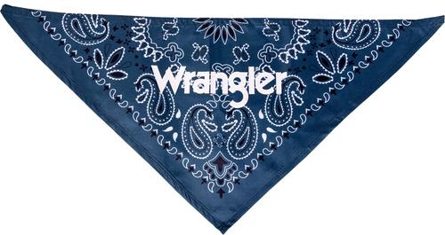 Show full view: Wrangler Paisley Dog Bandana, Navy Multi, X-Small/Small slide 2 of 5