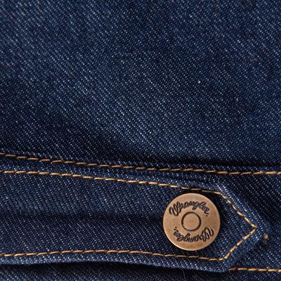 Show full view: Wrangler Dark Denim Dog Jacket with Lining, Dark Blue, X-Small slide 7 of 9