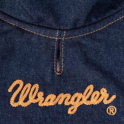 Show full view: Wrangler Dark Denim Dog Jacket with Lining, Dark Blue, X-Small slide 5 of 9
