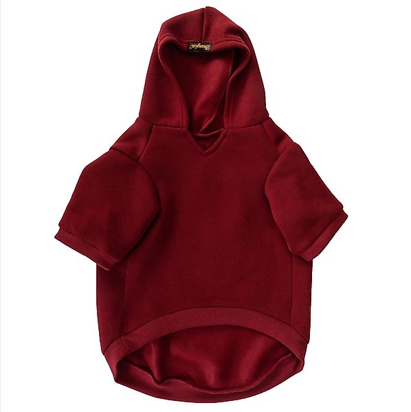 Show full view: Wrangler Long Live Cowboys Dog Hoodie, Dark Red, Large slide 2 of 6