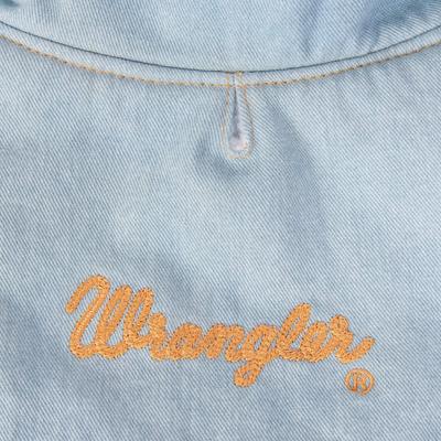 Show full view: Wrangler Light Denim Dog Jacket, Light Blue, Medium slide 4 of 8