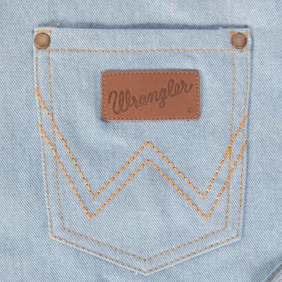 Show full view: Wrangler Light Denim Dog Jacket, Light Blue, X-Small slide 5 of 8