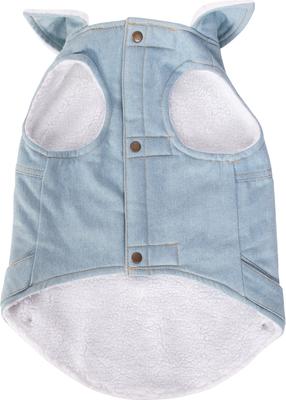 Show full view: Wrangler Light Denim Dog Jacket, Light Blue, Medium slide 2 of 8