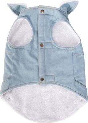 Show full view: Wrangler Light Denim Dog Jacket, Light Blue, X-Small slide 2 of 8