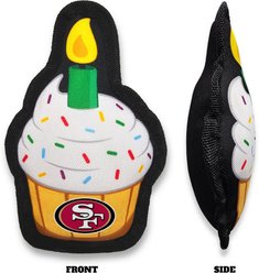 Pets First NFL Dog Toy Birthday Set Variety Pack, San Francisco 49ers, 10 piece slide 2 of 9