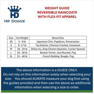 Show full view: Hip Doggie Reversible Dog Raincoat, Red, Medium slide 9 of 10