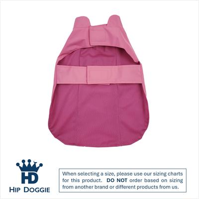 Show full view: Hip Doggie HD Hoodless Dog Raincoat, Pink, Small slide 3 of 8