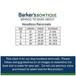 Hip Doggie HD Hoodless Dog Raincoat, Yellow, Large slide 2 of 8