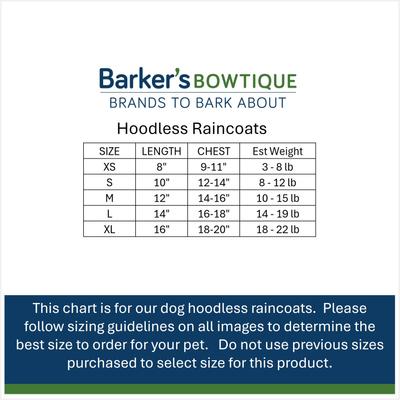 Show full view: Hip Doggie Ducks Plaid Hoodless Dog Raincoat, Medium slide 6 of 8