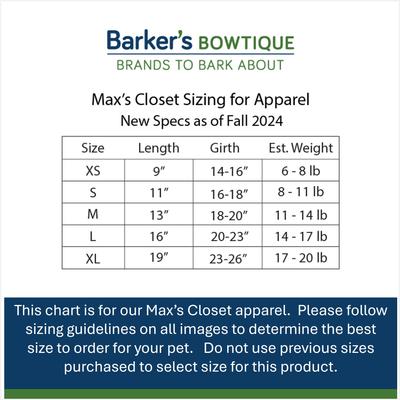 Show full view: Max's Closet Striped Dog Polo Shirt, Red/Green, X-Small slide 5 of 7