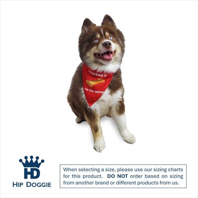 Show full view: Hip Doggie I Licked it So it's Mine Reversible Dog Bandana, X-Small slide 2 of 8