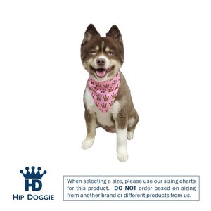 Hip Doggie Birthday Girl Reversible Dog Bandana, Small