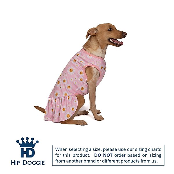 Show full view: Hip Doggie DAISY FLOWER PINK DRESS, Small slide 2 of 8