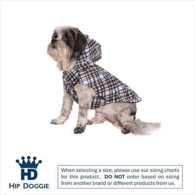 Show full view: Hip Doggie Reversible Dog Raincoat, Black, Small slide 2 of 9