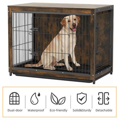 Show full view: BingoPaw Modern Furniture Style End Table Dog Crate, 38-inch slide 6 of 10
