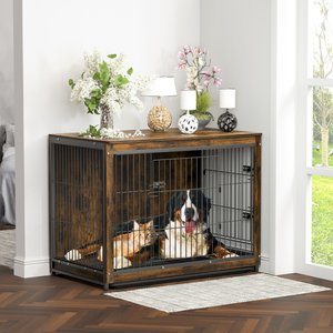 BingoPaw Modern Furniture Style End Table Dog Crate, 38-inch