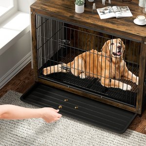 BingoPaw Modern Furniture Style End Table Dog Crate, 38-inch