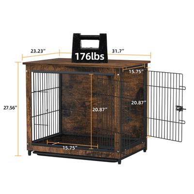 Show full view: BingoPaw Modern Furniture Style End Table Dog Crate, 31-inch slide 7 of 11