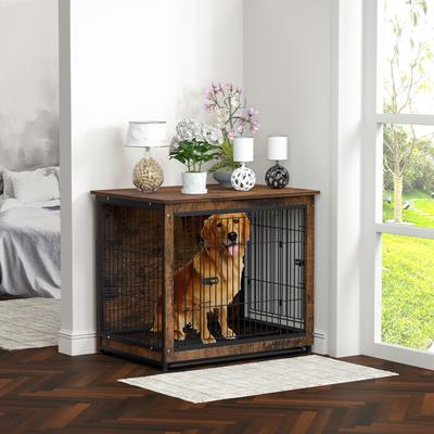 Show full view: BingoPaw Modern Furniture Style End Table Dog Crate, 31-inch slide 4 of 11