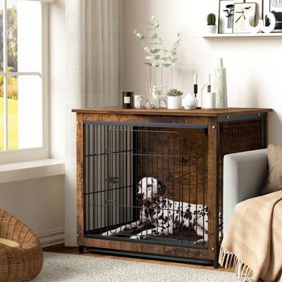 Show full view: BingoPaw Modern Furniture Style End Table Dog Crate, 31-inch slide 3 of 11