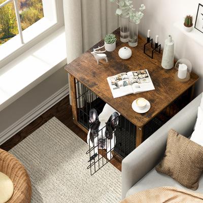 Show full view: BingoPaw Modern Furniture Style End Table Dog Crate, 24-inch slide 2 of 10