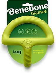 Benebone Rubber Tug Dog Toy, Green